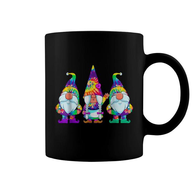 Three Hippie Gnomes Tie Dye Retro Vintage Hat Peace Gnome  Coffee Mug