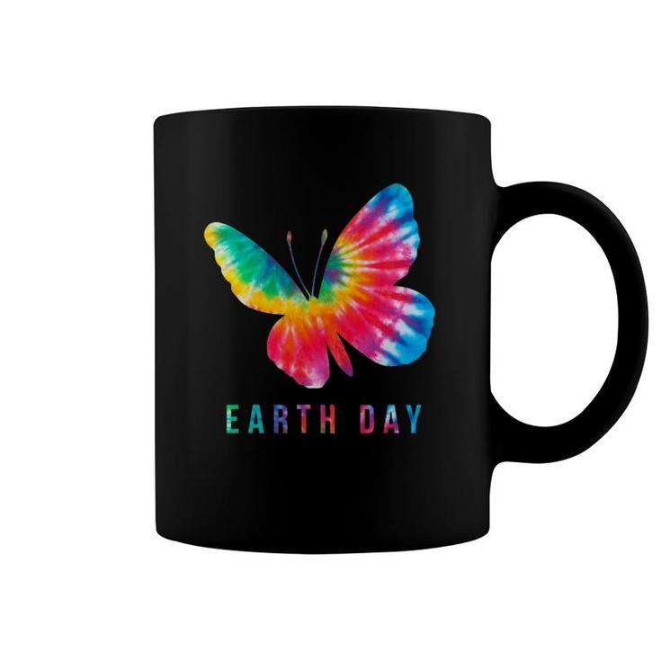 Tie Dye Butterfly Lover Earth Day 2021 Costume Environmental Coffee Mug