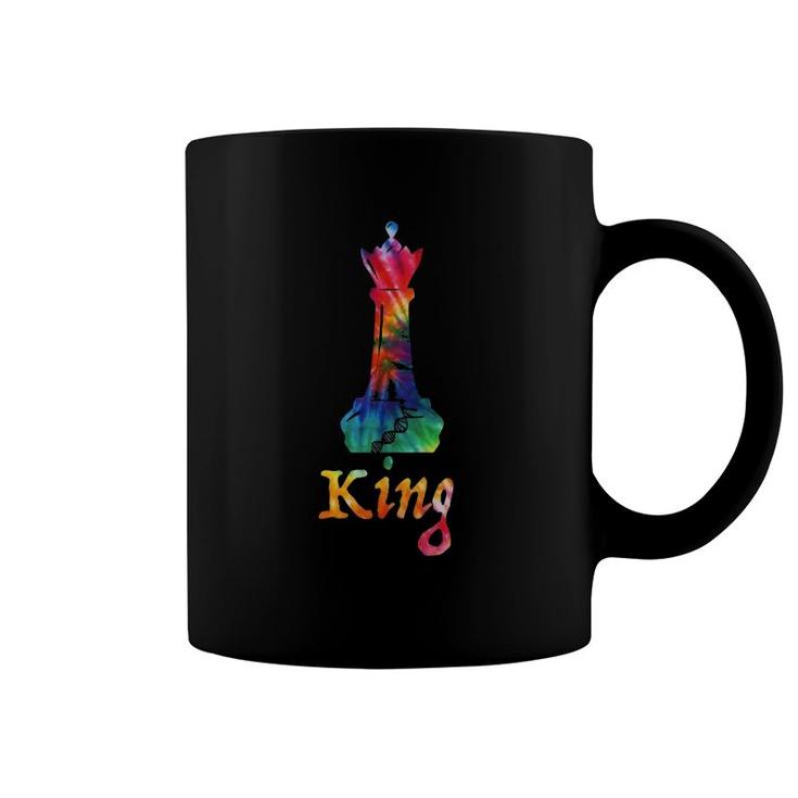 Tie Dye King Chess Piece Coffee Mug