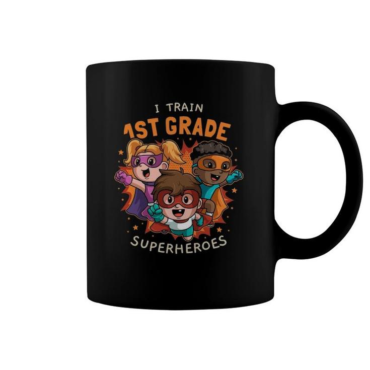 Train 1St Grade Superheroes Back To School Teacher Gift Coffee Mug
