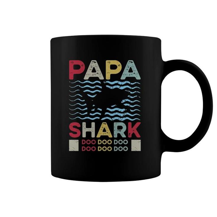 Ts Funny Graphic Papa Shark For Cool Dads Coffee Mug