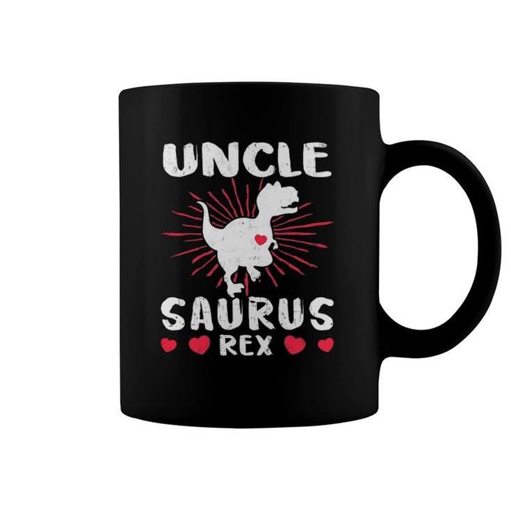 Unclesaurus Uncle Saurus Rex Dinosaur Heart Love Coffee Mug