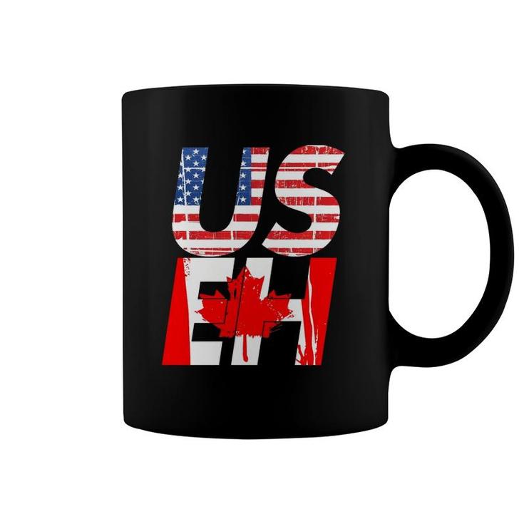 Us Eh Canada America Usa Us Eh Flag By Mcma Coffee Mug
