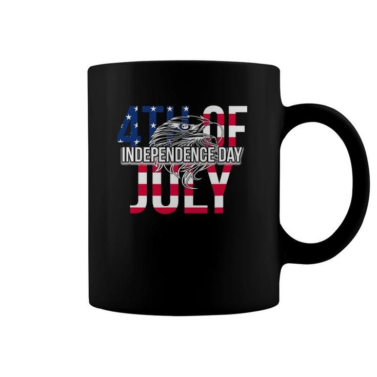 Us Happy Independence Day 4Th July Flag Eagle For Women Men Coffee Mug