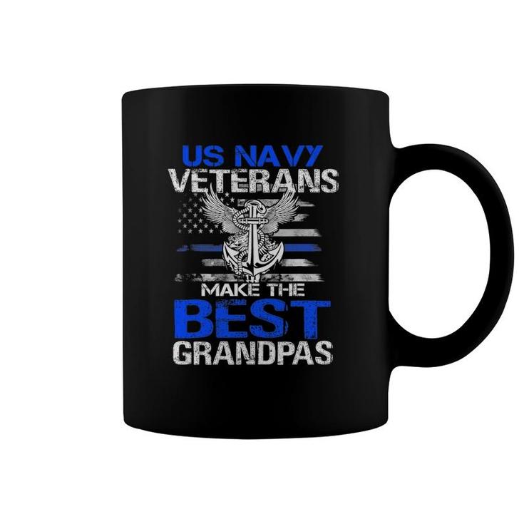 Us Navy Veterans Make The Best Grandpas - Father's Day Coffee Mug