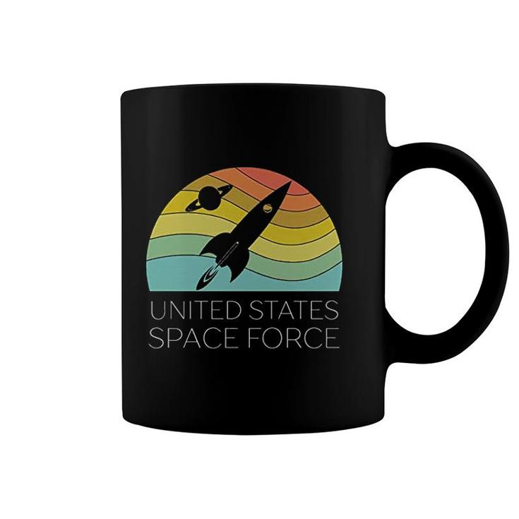 Us Space Force Retro Coffee Mug