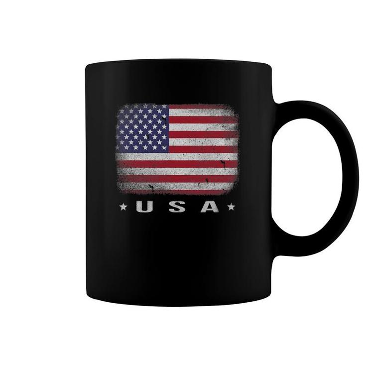 Usa American Flag 4Th July Fourth Red White Blue Star Stripe Coffee Mug
