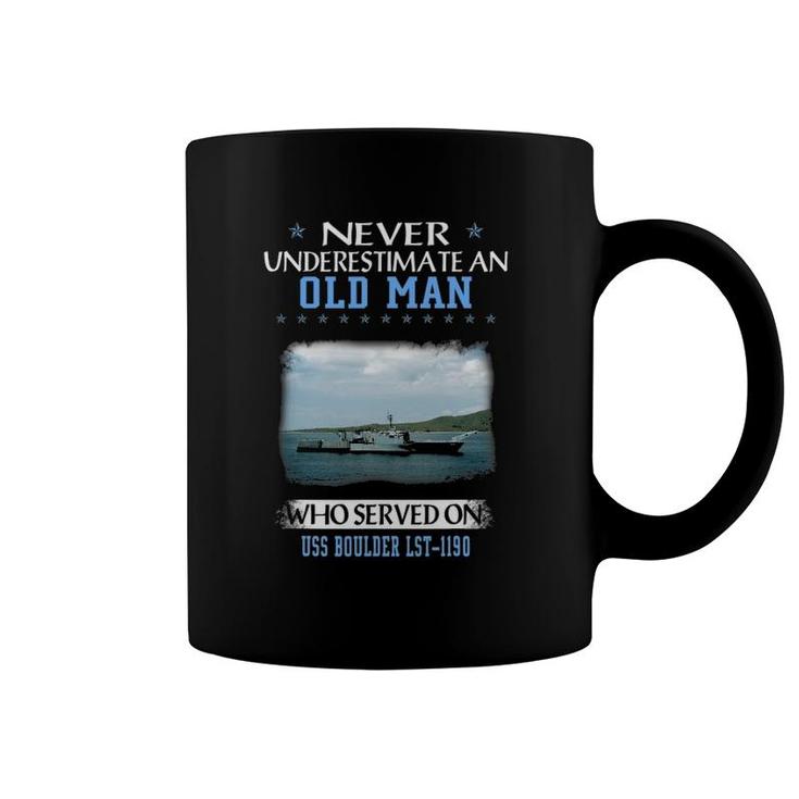 Uss Boulder Lst-1190 Veterans Day Father Day Coffee Mug