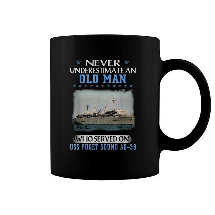 Uss Puget Sound Ad 38 Veteran's Day Father's Day Coffee Mug