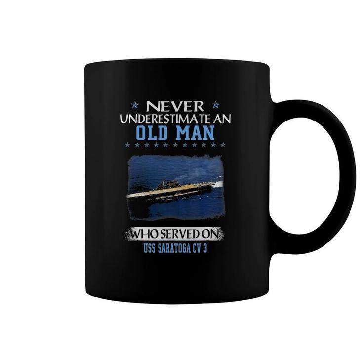 Uss Saratoga Cv-3 Veterans Day Father Day Coffee Mug