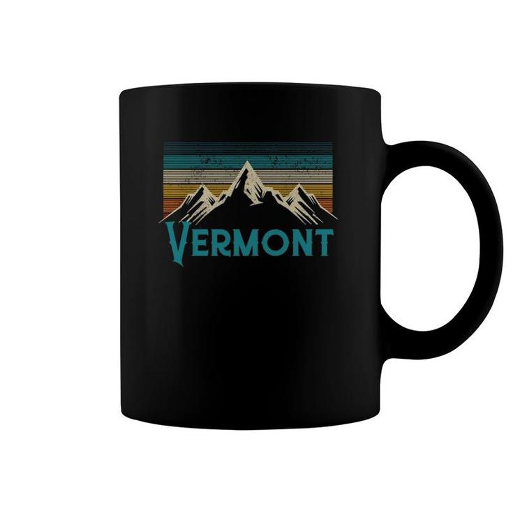 Vermont Vintage Mountains Retro Hiking Souvenir Gift  Coffee Mug