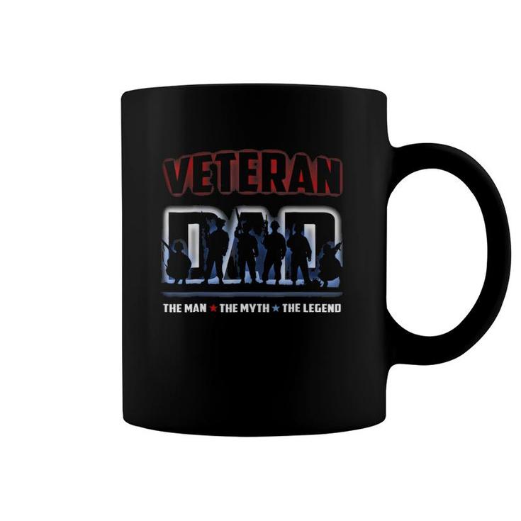 Veteran Dad The Man The Myth The Legend Coffee Mug