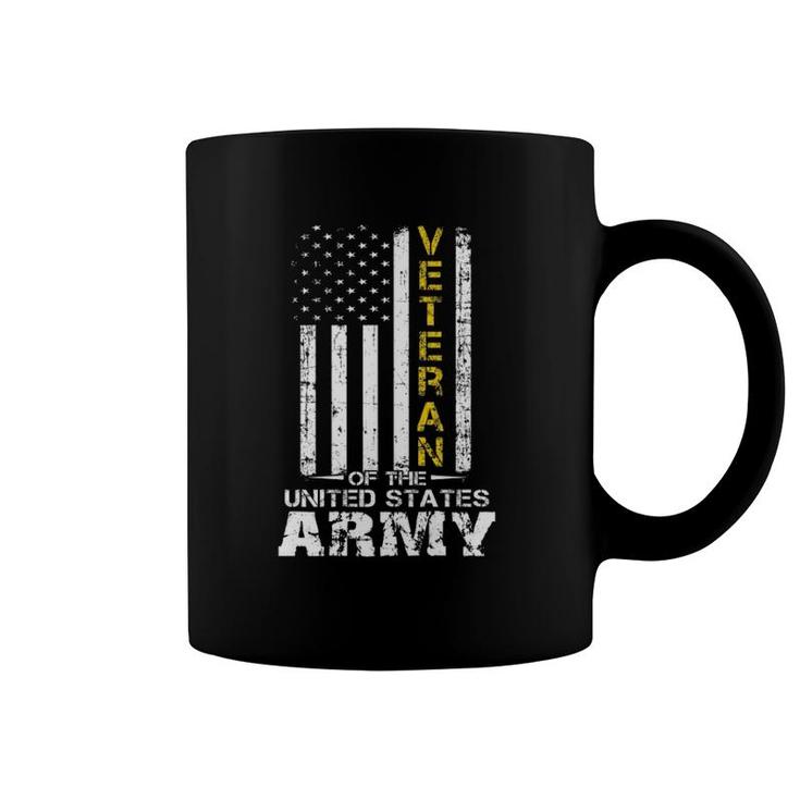 Veteran Of United States Us Army Vet  Gold  Coffee Mug