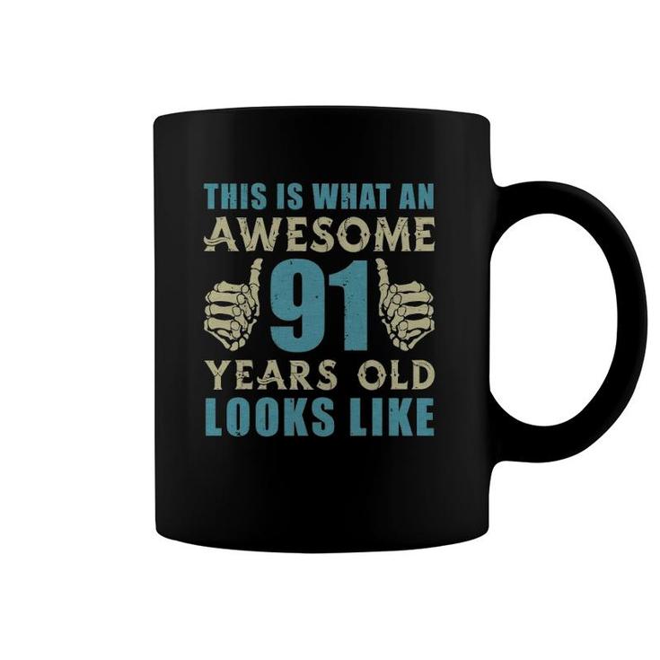 Vintage 1931 Womens Mens 91St Birthday Gift For 91 Years Old Coffee Mug