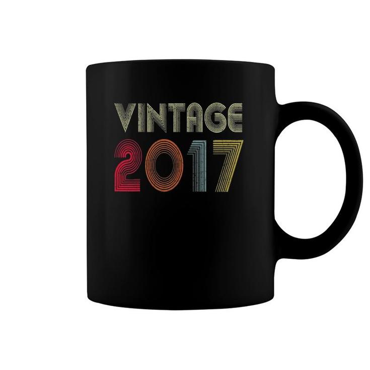 Vintage 2017 Funny 5 Years Old Boys And Girls 5Th Birthday Coffee Mug