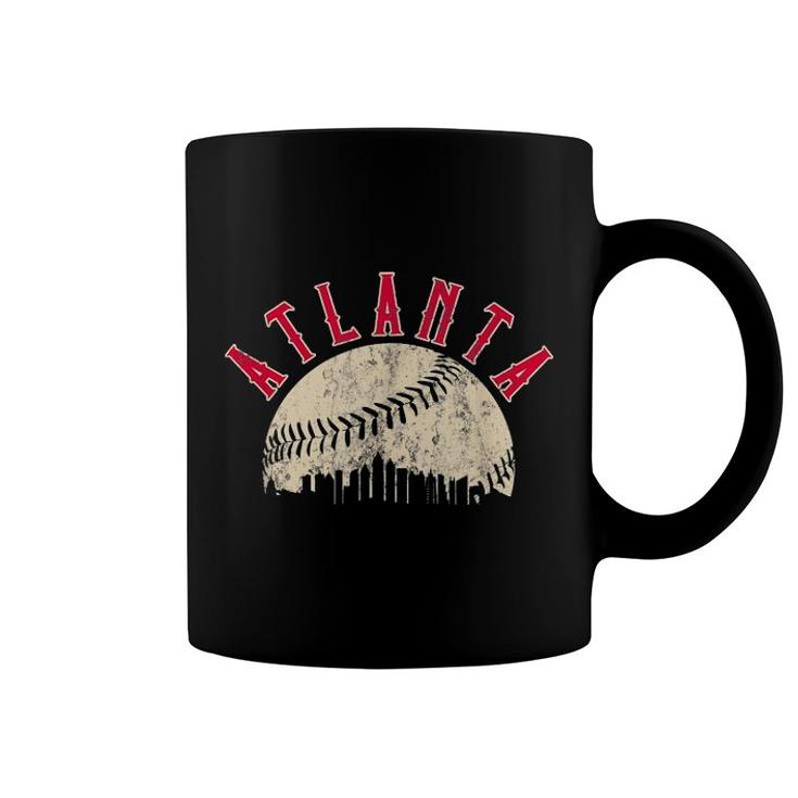 Vintage Atlanta Baseball Skyline Apparel Coffee Mug