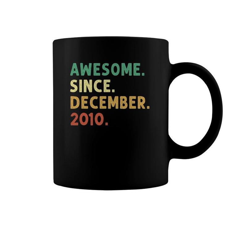 Vintage Awesome Since December 2010 11Th Birthday Gifts Coffee Mug
