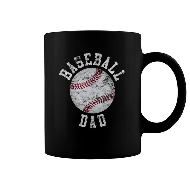 Vintage Baseball Dad Baseball Ball Coffee Mug