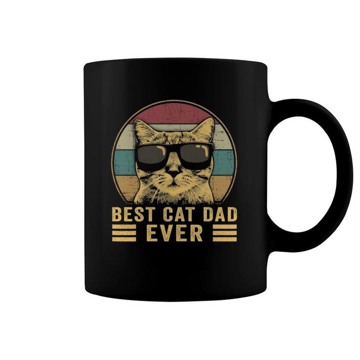 Vintage Best Cat Dad Ever Bump Fit Coffee Mug