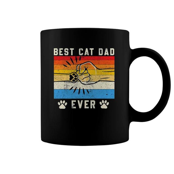 Vintage Best Cat Dad Ever Cat Dad Father's Day Gift Coffee Mug