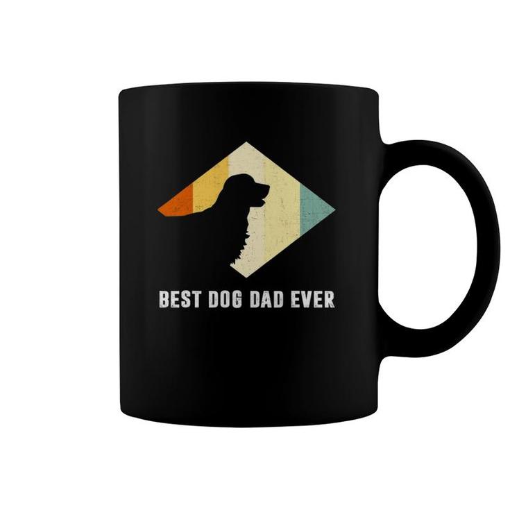 Vintage Best Golden Retriever Dog Dad Ever Father's Day Coffee Mug