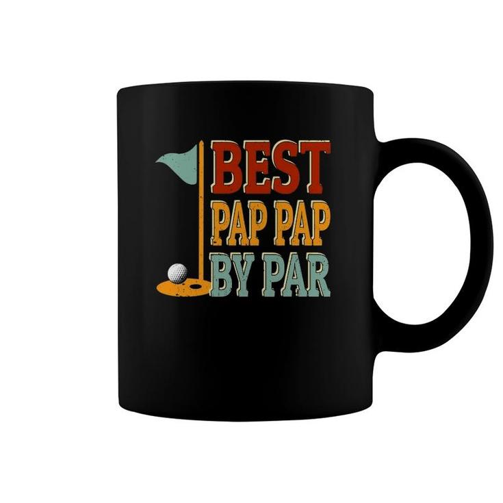 Vintage Best Pap Pap By Par Golf Father's Day Papa Grandpa Coffee Mug