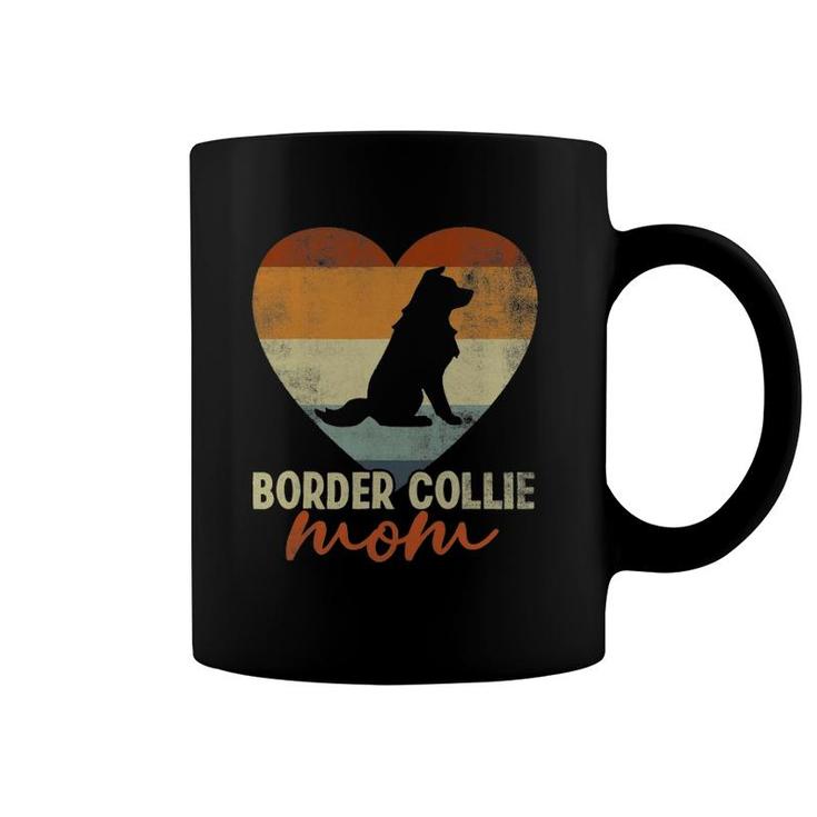 Vintage Border Collie Mom Dog Lover Mother's Day Gift Coffee Mug