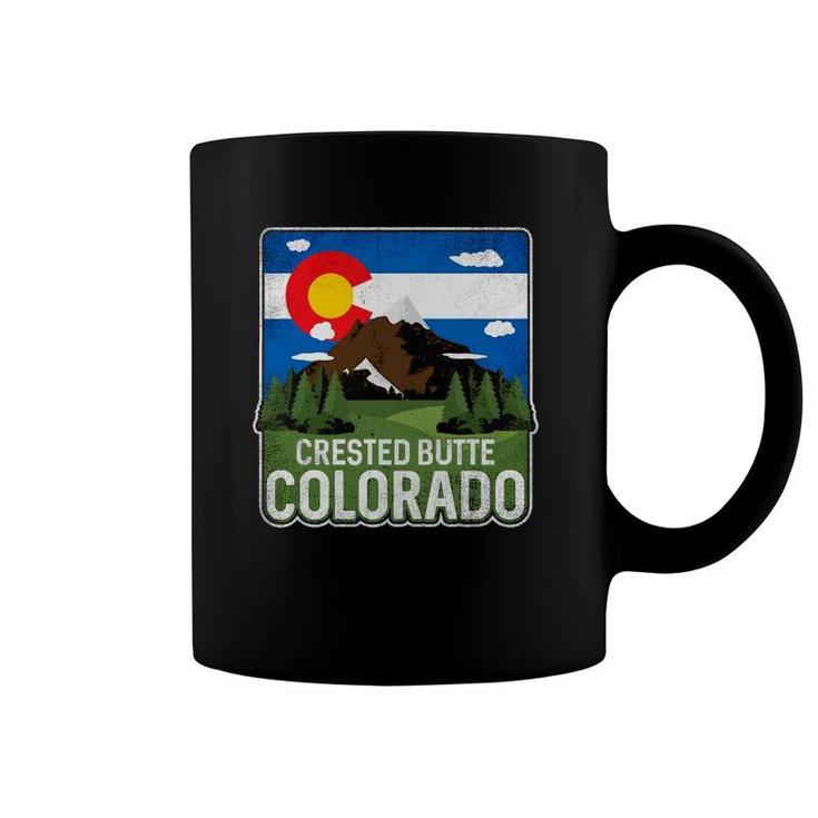 Vintage Crested Butte Colorado Rocky Mountains Coffee Mug