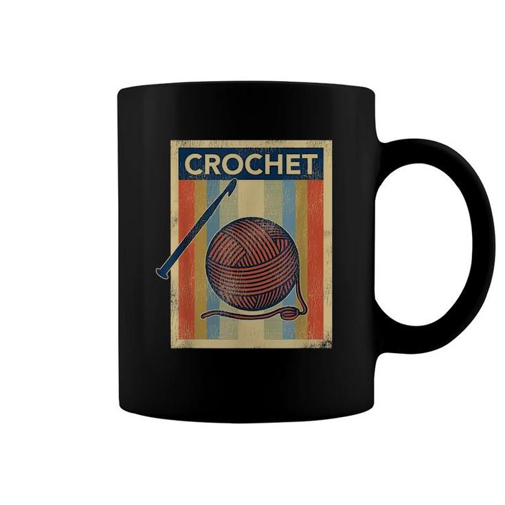 Vintage Crochet For Yarn Lover Coffee Mug