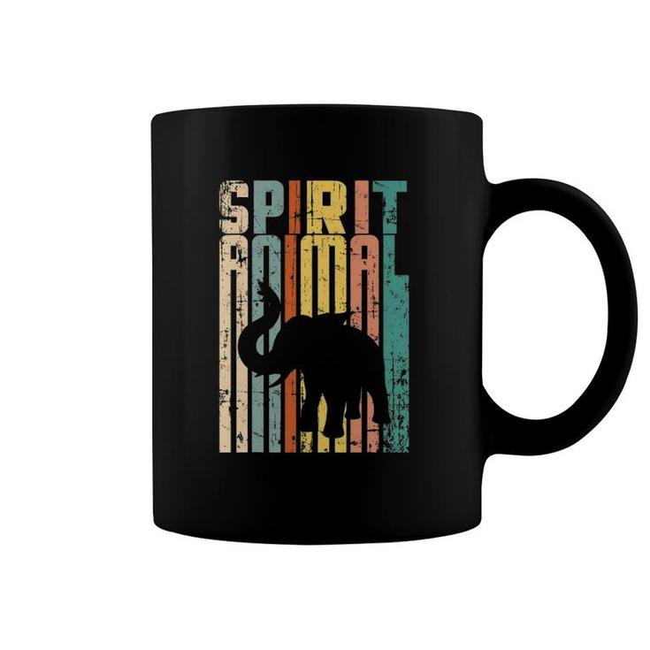 Vintage Distressed Elephant Spirit Animal  Men Women Coffee Mug