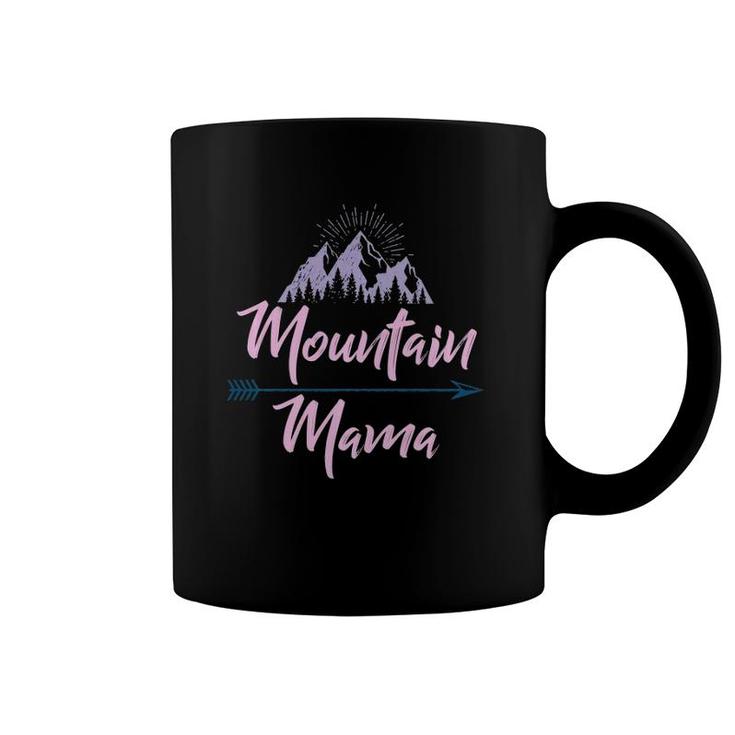 Vintage Distressed Pastel Mountain Mama Coffee Mug