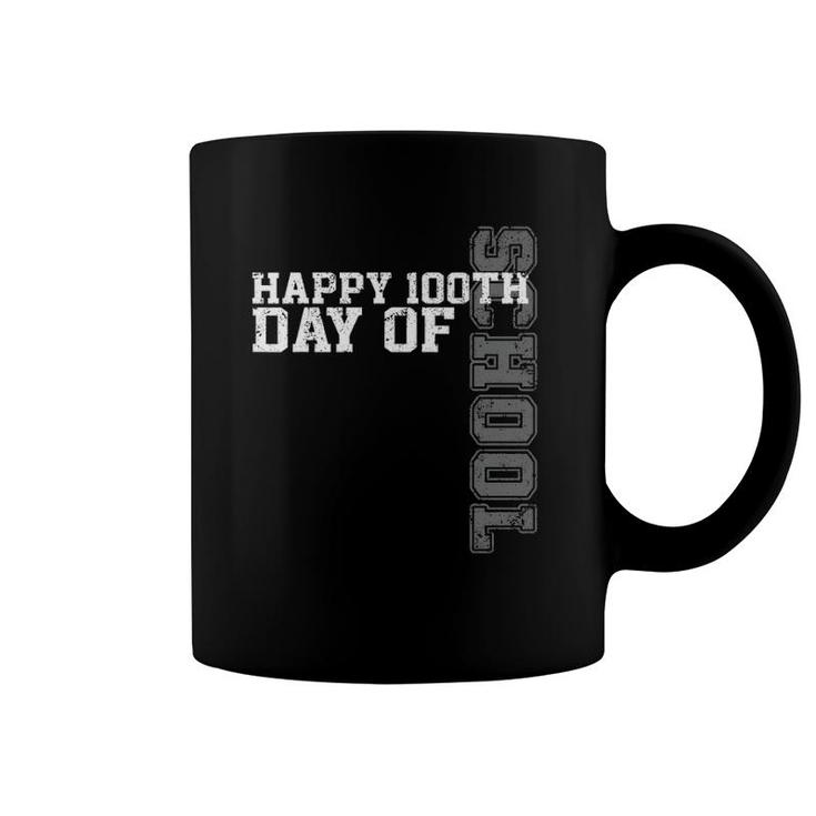 Vintage Happy 100Th Day Of School Teacher 100 Days Coffee Mug