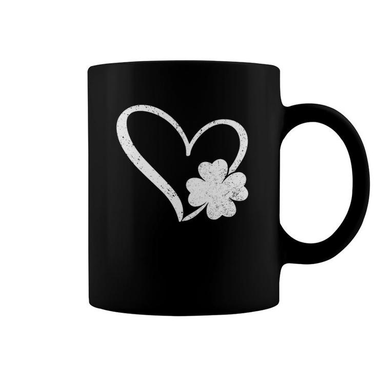 Vintage Happy St Patrick's Day Go Lucky Irish Shamrock Gift Coffee Mug