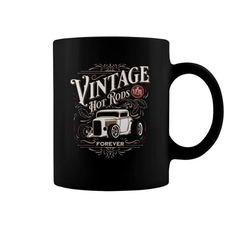 Vintage Hot Rods Usa Forever Classic Car Nostalgia Design Coffee Mug