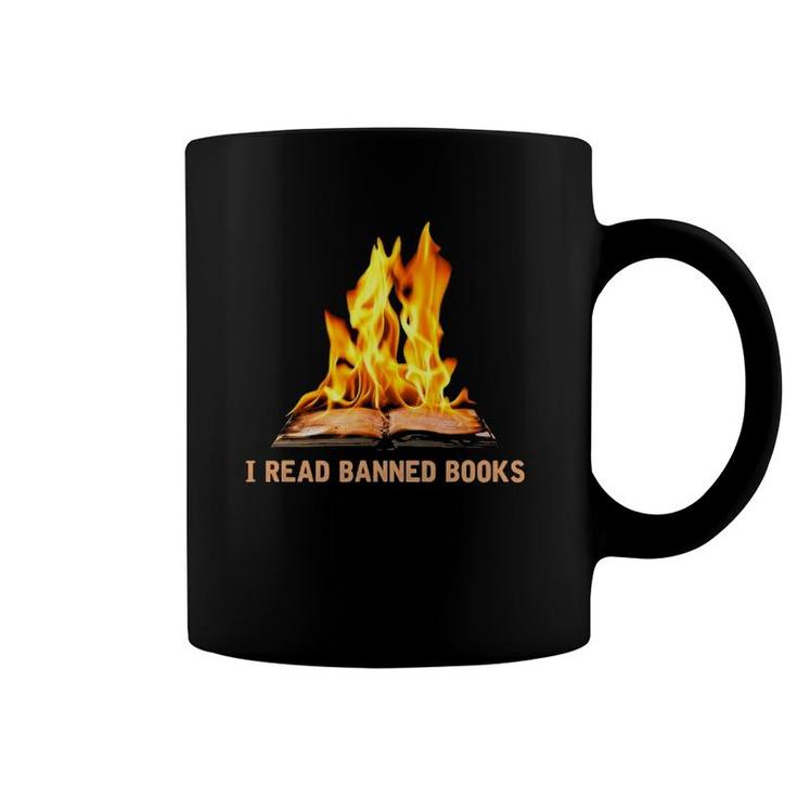 Vintage I Read Banned Books Funny Book Lovers Men And Women Coffee Mug