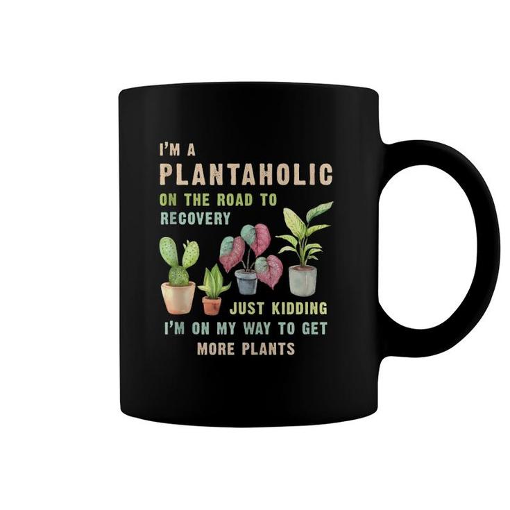 Vintage I'm A Plantaholic On The Road To Recovery Gardening Tank Top Coffee Mug