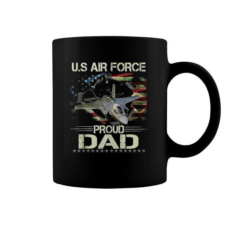 Vintage Proud Dad Us Air Force Flag - Usaf Tank Top Coffee Mug