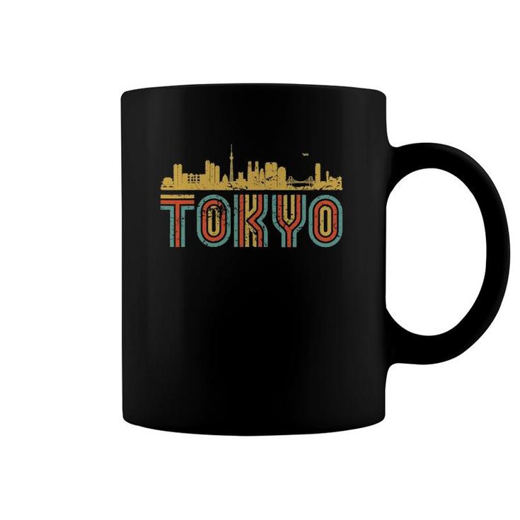 Vintage Retro Tokyo Japan Skyline Coffee Mug