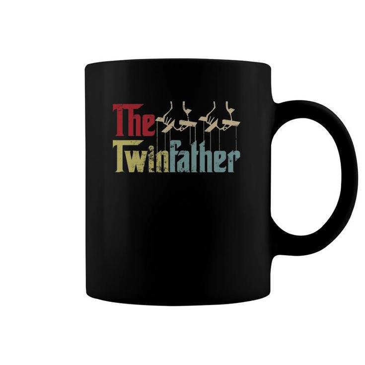Vintage The Twinfather Happy Father's Day Proud Dad Of Twins Coffee Mug