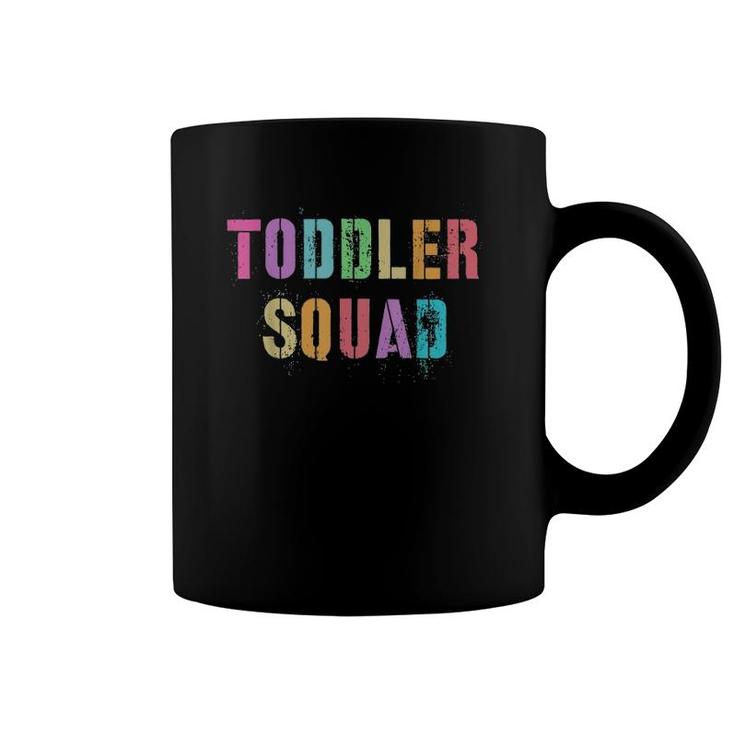 Vintage Toddler Squad Daycare Teacher Nanny Team Babysitting Coffee Mug