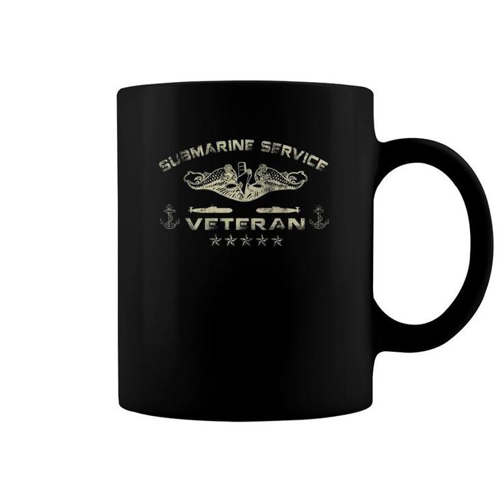 Vintage Us Submarine Service Veteran Vintage  Mens Coffee Mug