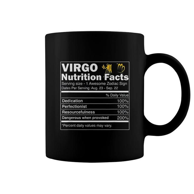 Virgo Nutrition Facts Zodiac Sign Horoscope Coffee Mug