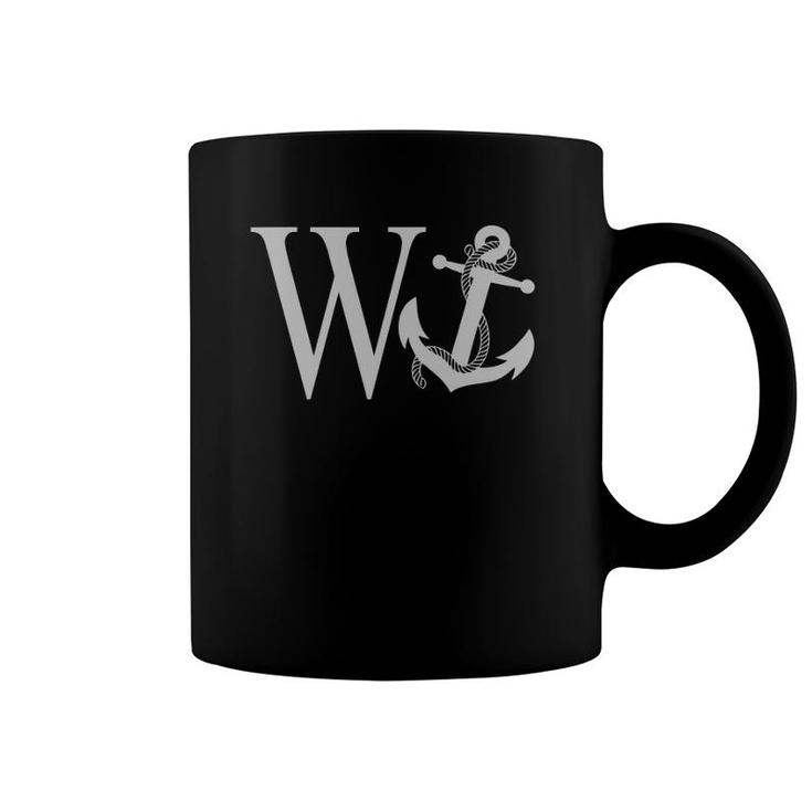 W Anchor  Word Game Coffee Mug
