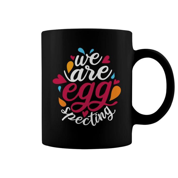 We Are Egg Specting Egg Hunting Easter Pregnancy Announcement Coffee Mug