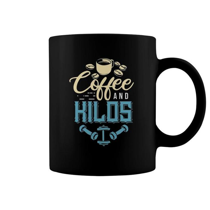 Weightlifting Coffee And Kilos Fitness Design Weightlifter Coffee Mug