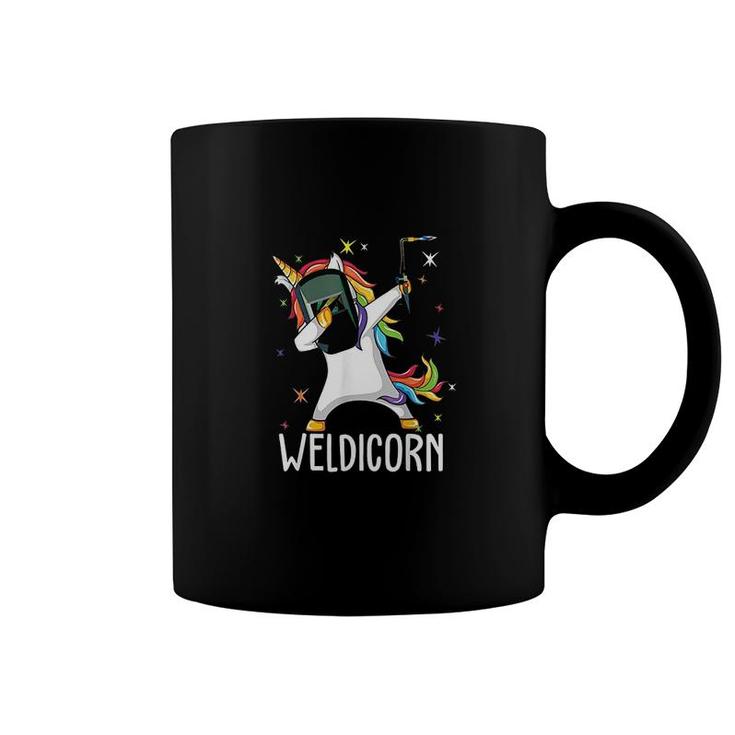 Weldicorn Funny Welder Unicorn Dabbing Coffee Mug