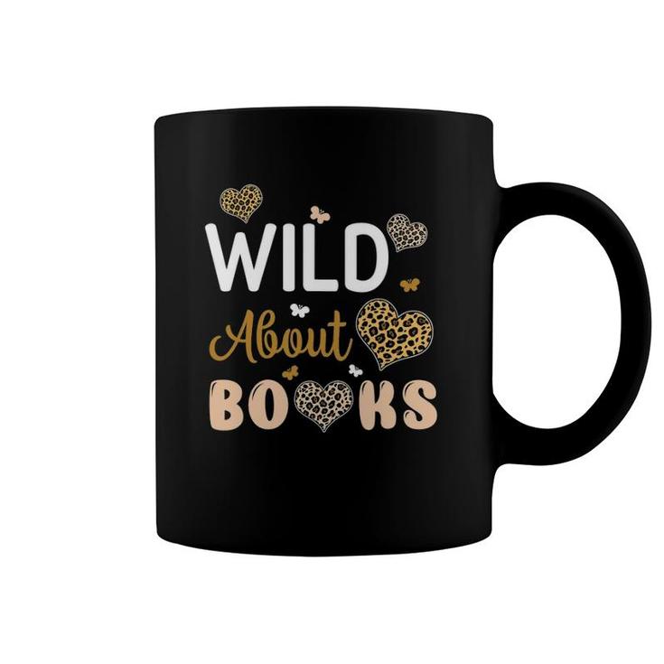 Wild About Books Leopard I Love Reading Book Lover Coffee Mug