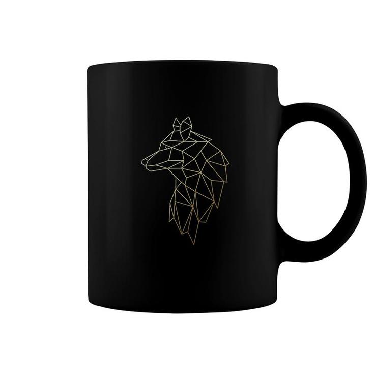 Wolf Geometric Coffee Mug