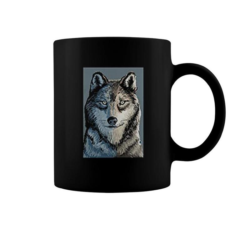 Wolf Up Close Coffee Mug