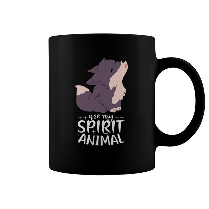 Wolves Are My Spirit Animal I Girl Wolf Coffee Mug